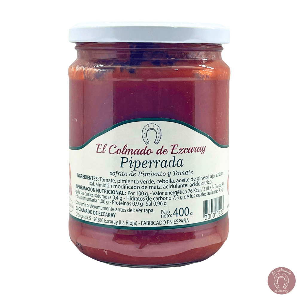 Piperrada de tomate y pimiento