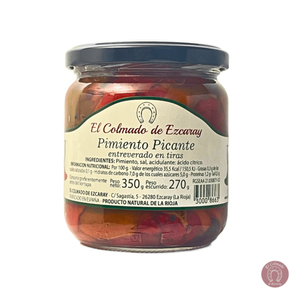 Pimientos entreverados riojanos picantes
