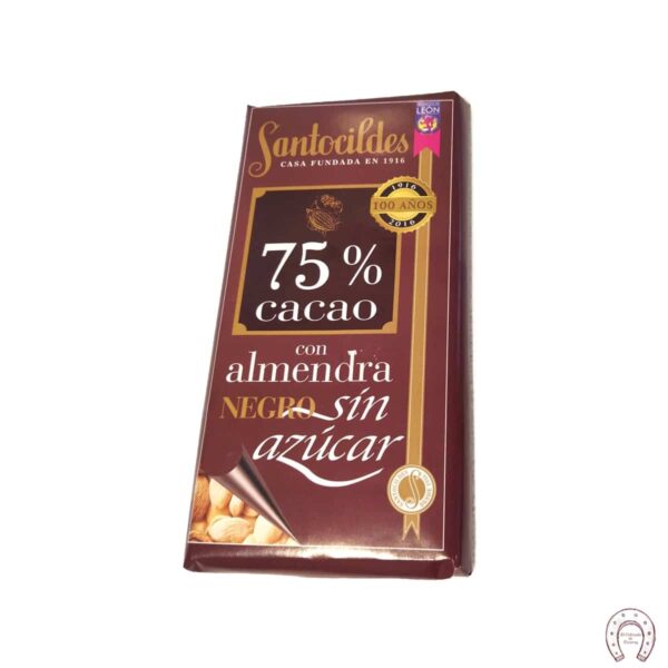 Chocolates Santocildes 75% Sin Azúcar con Almendras