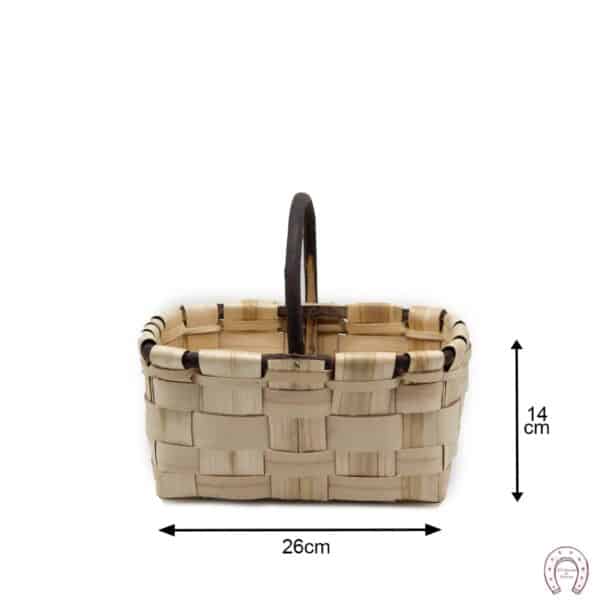 Cesta esparraguera con asa de palo 1