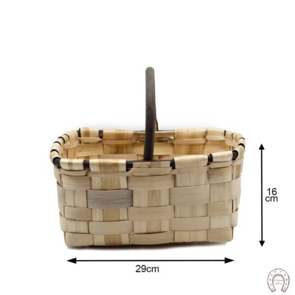 Cesta esparraguera con asa de palo 2