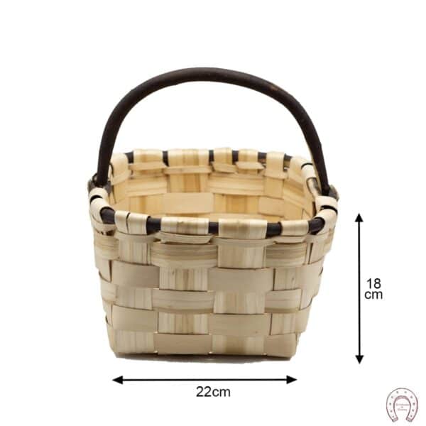 Cesta esparraguera con asa de palo 3