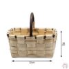 Cesta esparraguera con asa de palo 3
