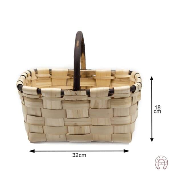 Cesta esparraguera con asa de palo 3