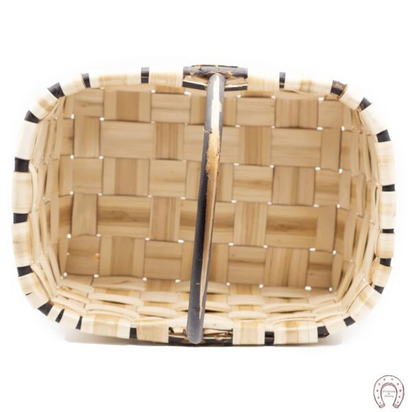 Cesta esparraguera con asa de palo 6