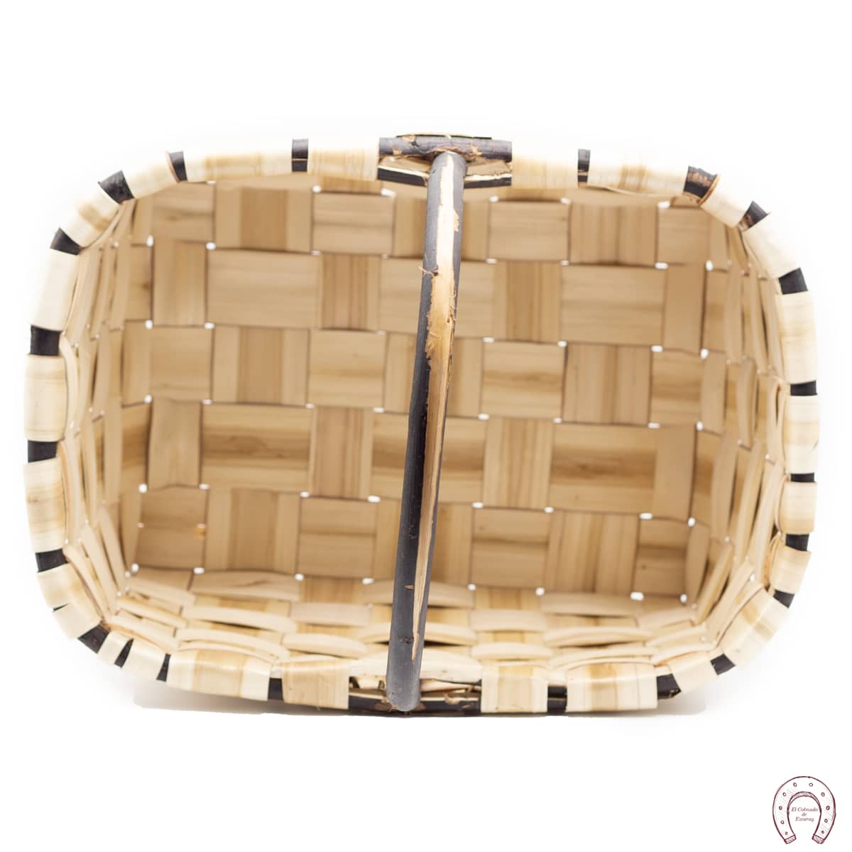 Cesta esparraguera con asa de palo 6