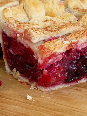 Tarta de cereza casera