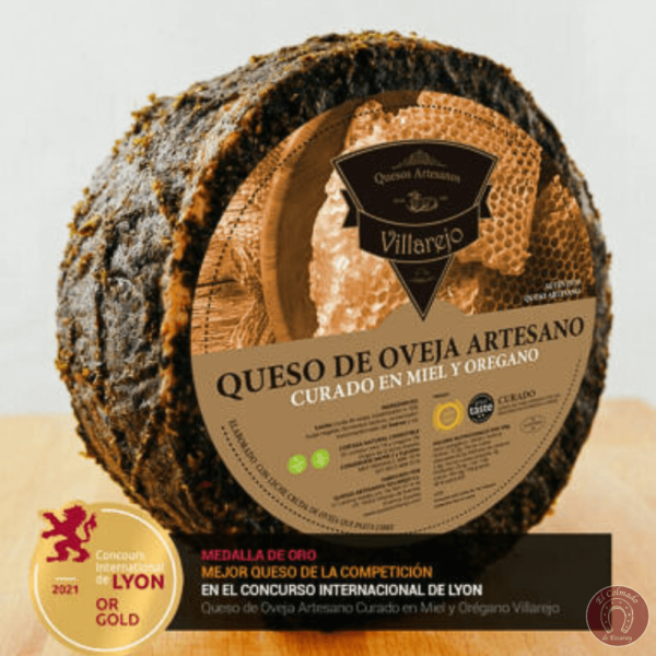 Queso curado con miel y oregano Villarejo