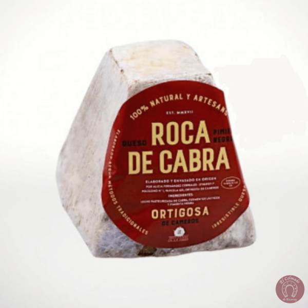 Queso cabra a la Pimienta Negra. Roca de Cabra, La Rioja.