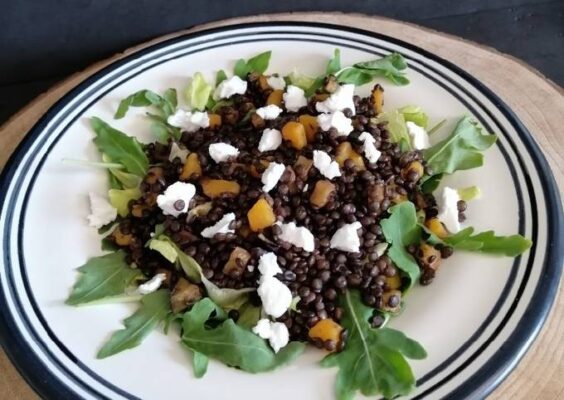 ensalada de lenteja caviar