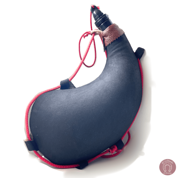 Bota de cuero de cabra natural de La Rioja