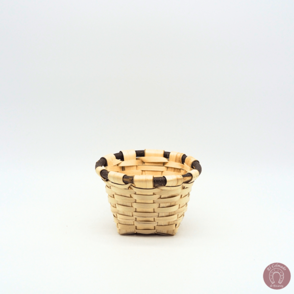 Cesto Alto Madera Castaño 2