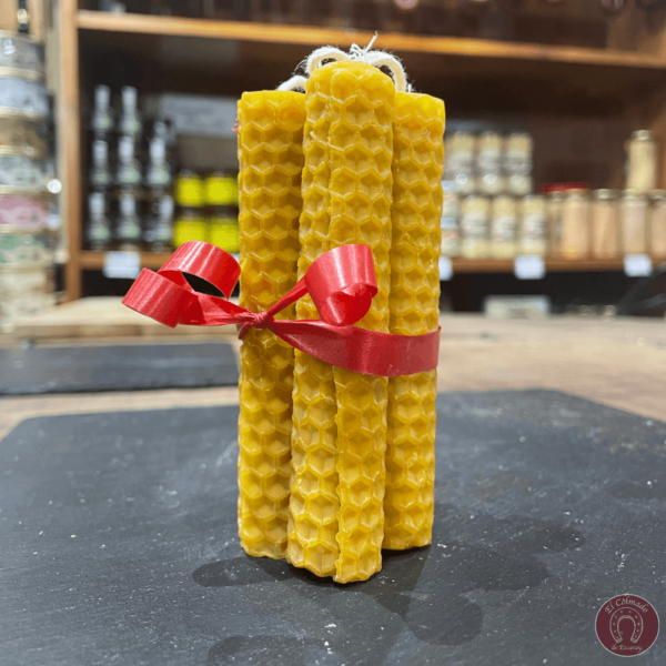 Vela de cera virgen de abeja peque