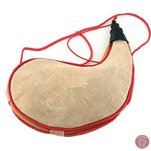 Bota de cuero de cabra natural de La Rioja