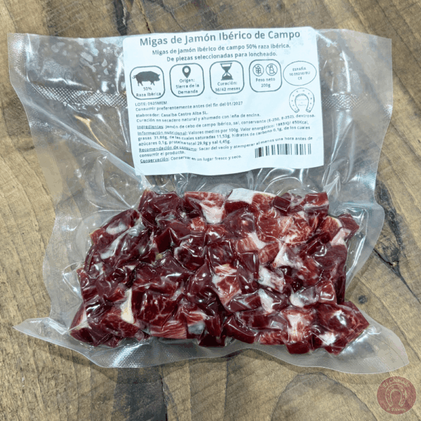 Migas de jamón ibérico de campo