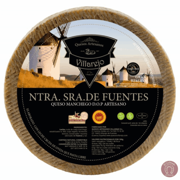 Queso Manchego DOP Gran Reserva Villarejo