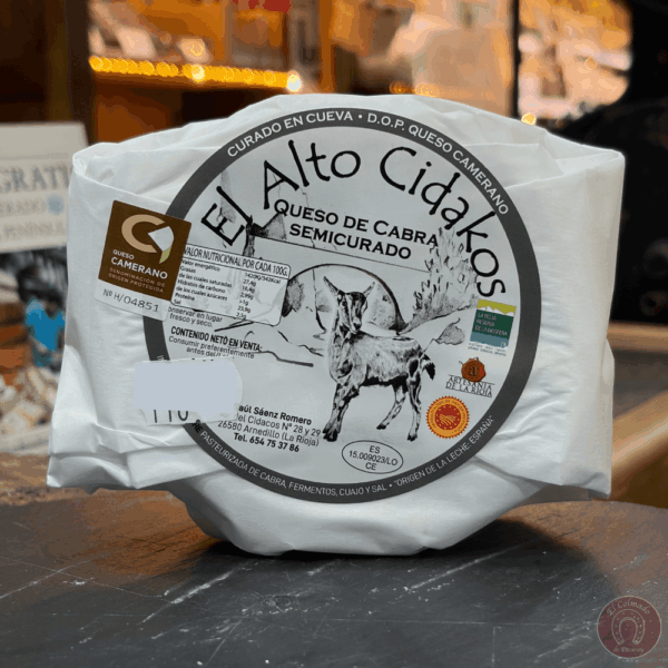 Queso Cabra DOP Camerano Alto Cidakos La Rioja