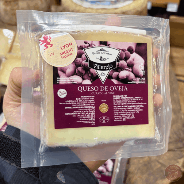 Queso oveja al vino Queseria Villarejo
