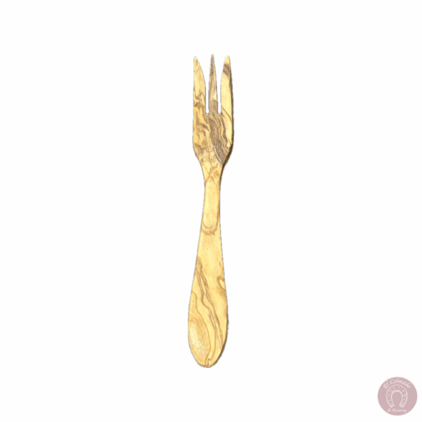 Tenedor mesa 22 cm de madera de olivo