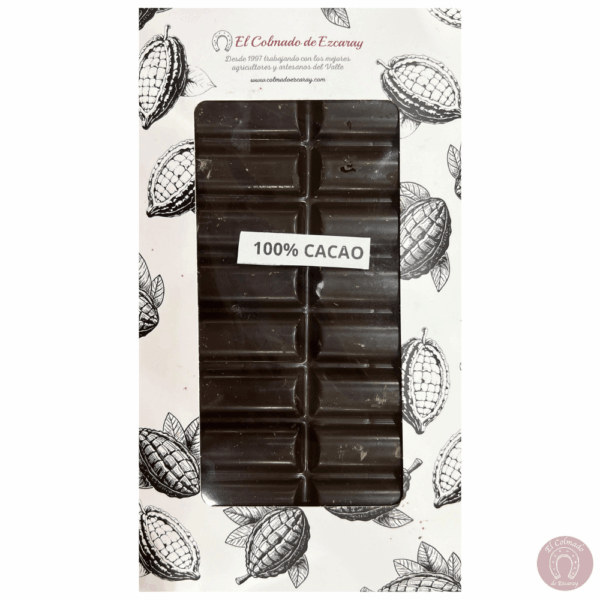 Chocolate artesano negro 100% cacao puro colmado ezcaray