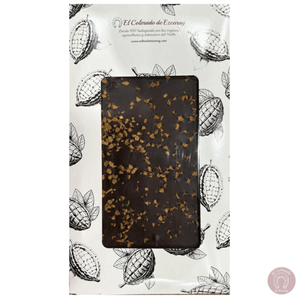 Chocolate artesano 75% cacao con café