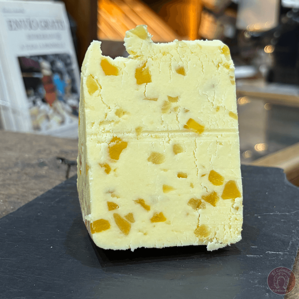 Queso Stilton blanco con Mango y Jengibre - cuña 250g